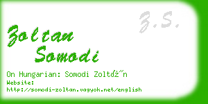 zoltan somodi business card